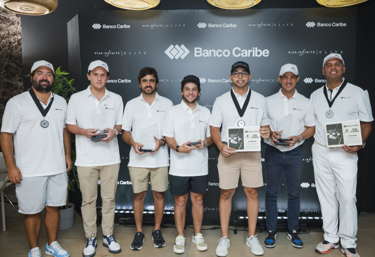 Banco Caribe celebra su primer Torneo Golf Virtual Caribe
